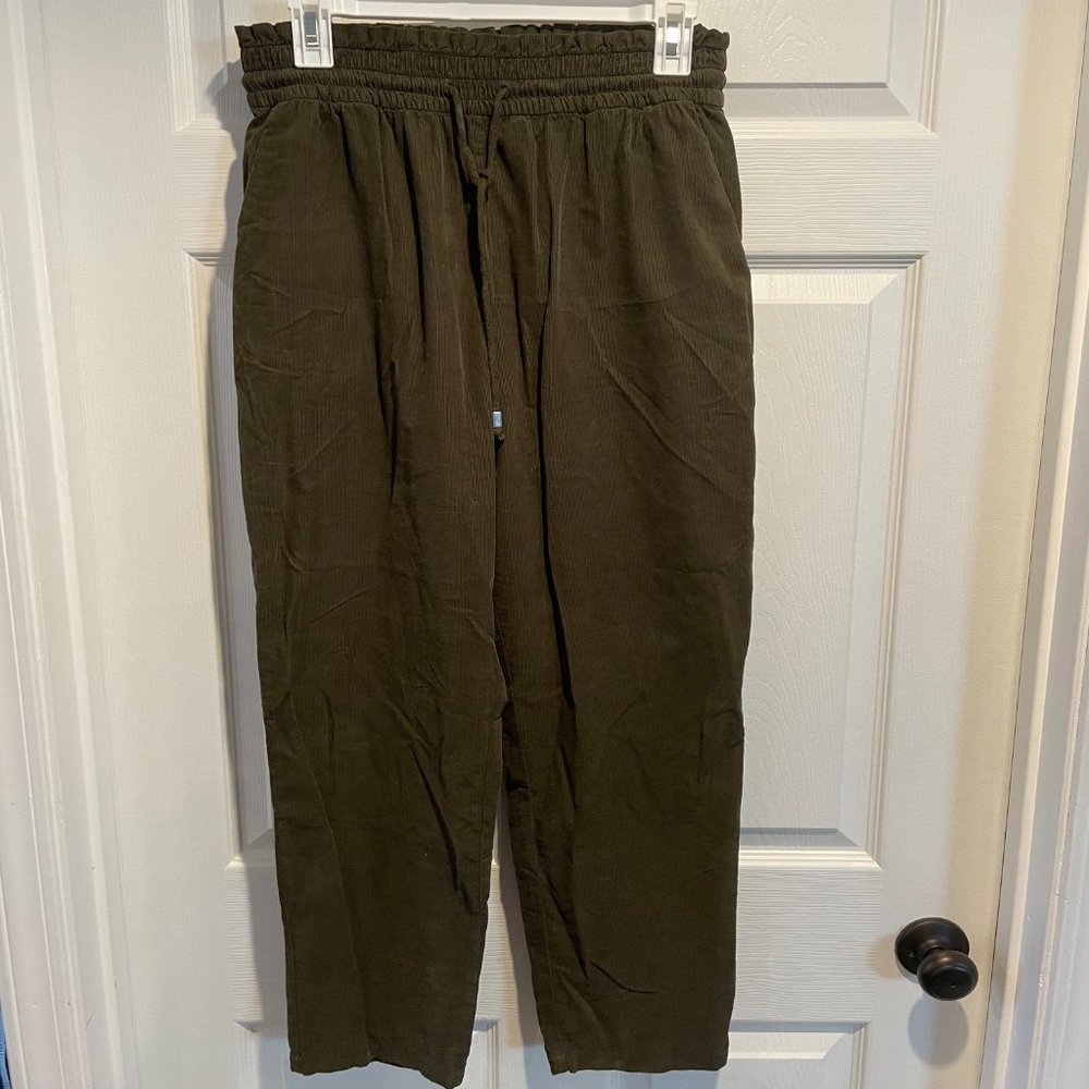 ZARA Green Corduroy Pants
